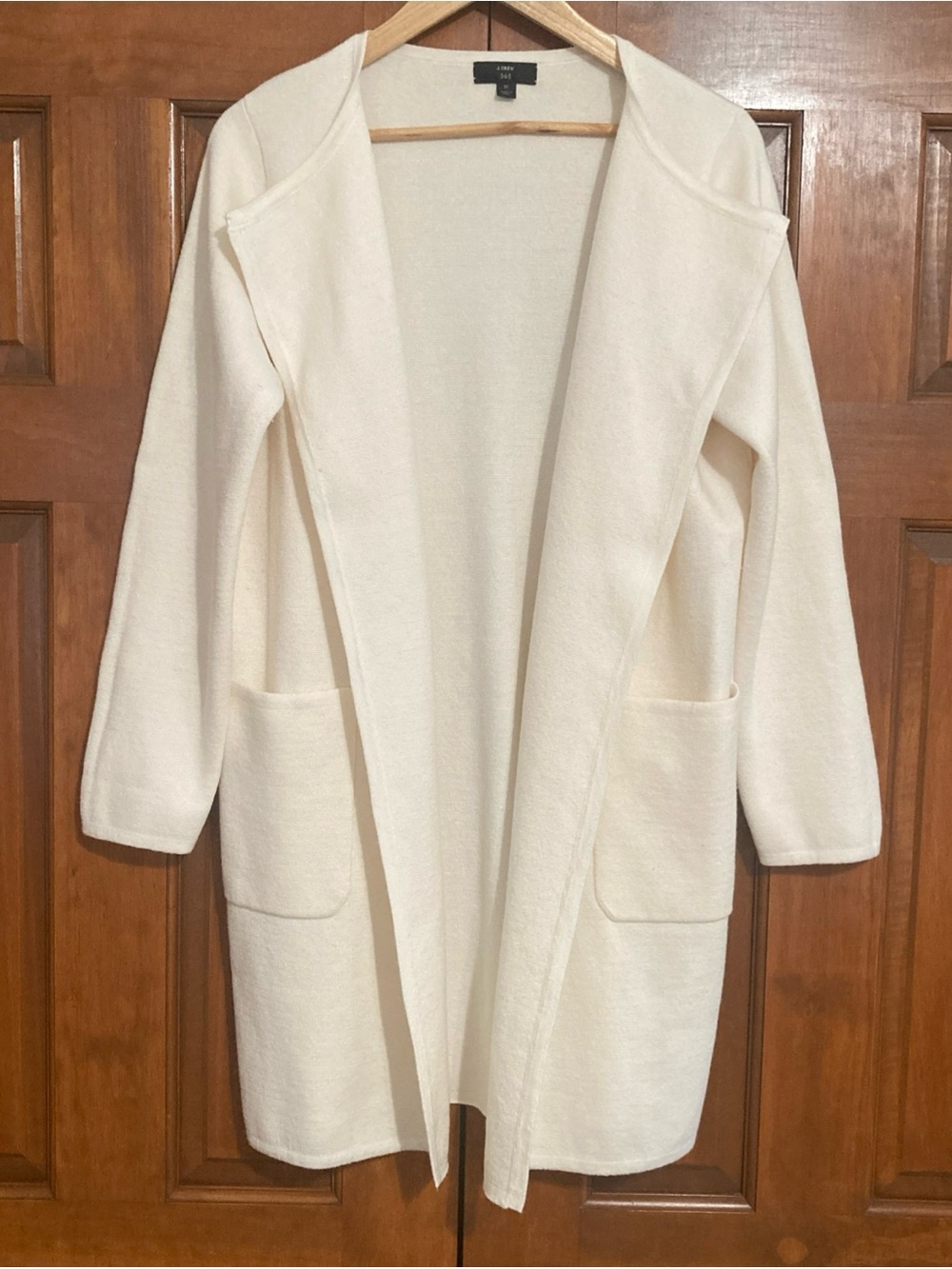 J. Crew Juliette Cream Cardigan blazer merino wool blend women’s Sz medium